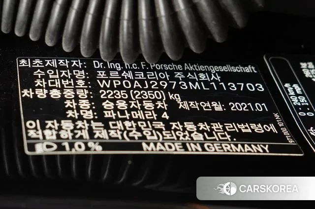 Porsche Panamera (972) 2021 Черный из Кореи, фото 2