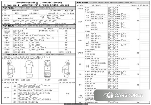 Mini Cooper Clubman 2023 Красный из Кореи, фото 2