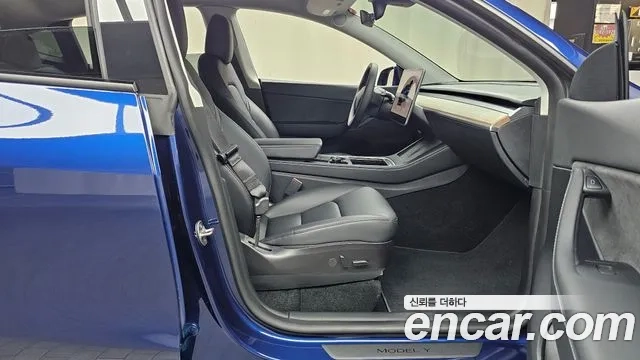 Tesla Model Y 2022 Синий из Кореи, фото 2