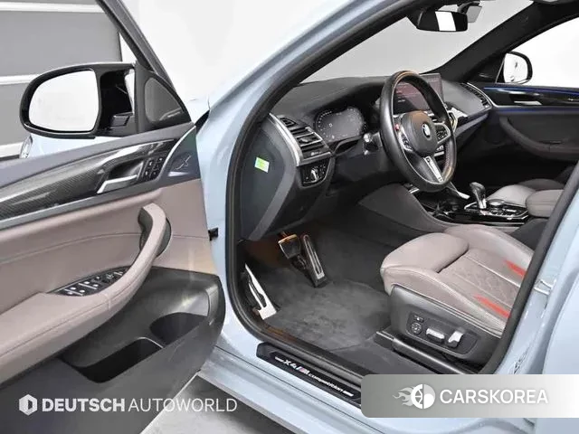 BMW X4M (G02) 2023 Небесно-голубой из Кореи, фото 2