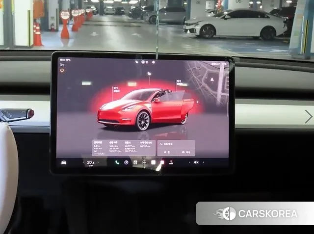 Tesla Model Y 2023 Красный из Кореи, фото 2