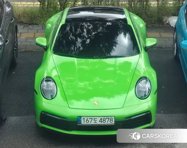 Porsche 911(992) 2020 Зеленый из Кореи, фото 2