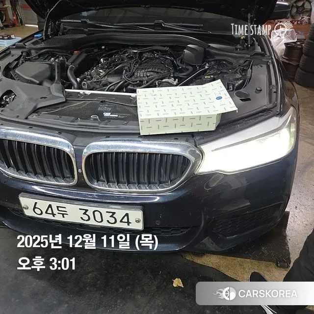 BMW 5 Series (G30) 2018 Черный из Кореи, фото 2