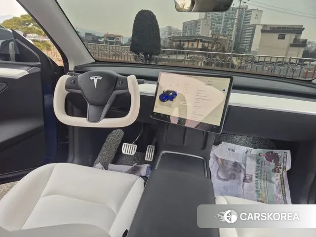 Tesla Model Y 2023 Синий из Кореи, фото 2