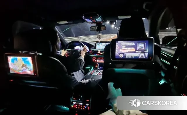 BMW 7 Series (G11) 2018 Синий из Кореи, фото 2