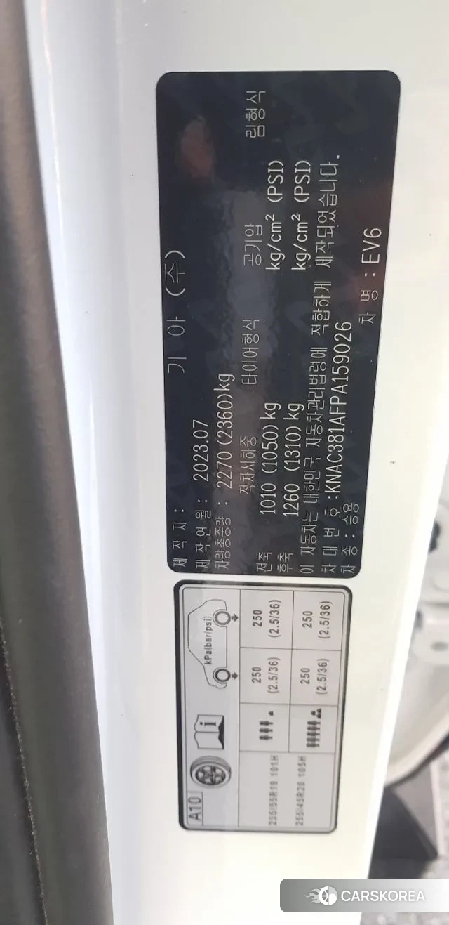 Kia EV6 2023 Белый двухцветный из Кореи, фото 2