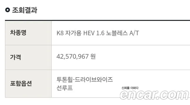 Kia K8 Hybrid id 2669109 из Кореи 2