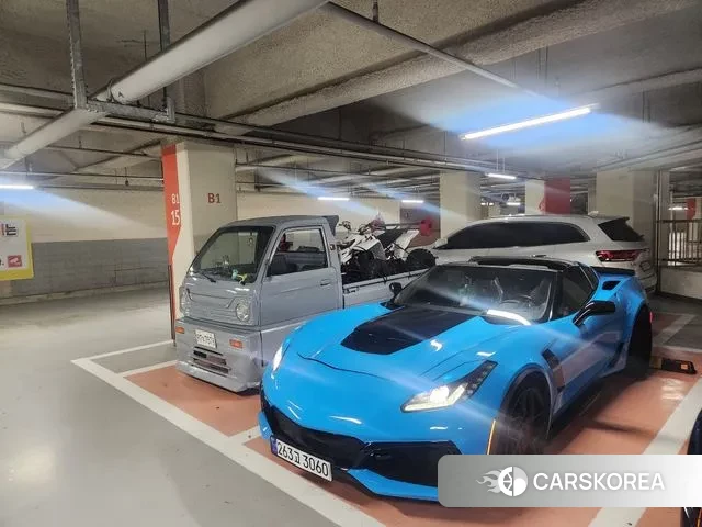 Chevrolet Corvette 2018 Небесно-голубой из Кореи, фото 2