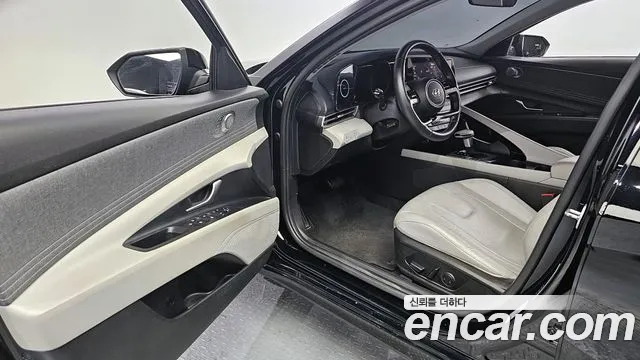 Hyundai Avante Hybrid (CN7) 2022 Черный из Кореи, фото 2