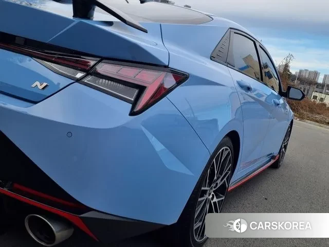 Hyundai Avante (CN7) 2022 Небесно-голубой из Кореи, фото 2