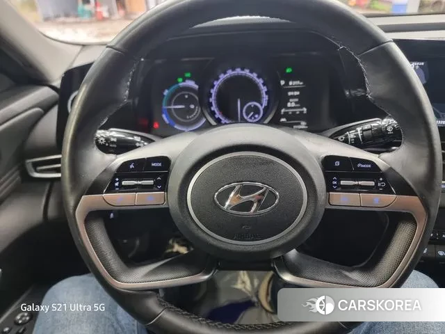 Hyundai Avante Hybrid (CN7) 2021 Белый из Кореи, фото 2