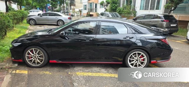 Hyundai The New Avante (CN7) 2024 Черный из Кореи, фото 2