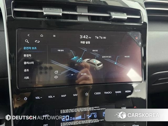 Hyundai Tucson Hybrid (NX4) 2020 Белый из Кореи, фото 2