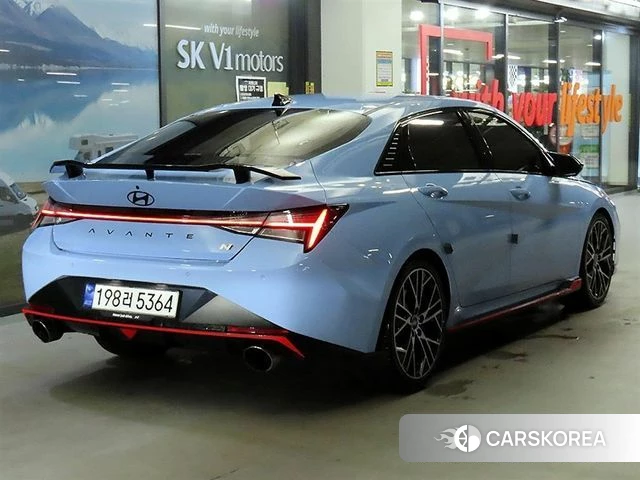 Hyundai Avante (CN7) 2022 Синий из Кореи, фото 2