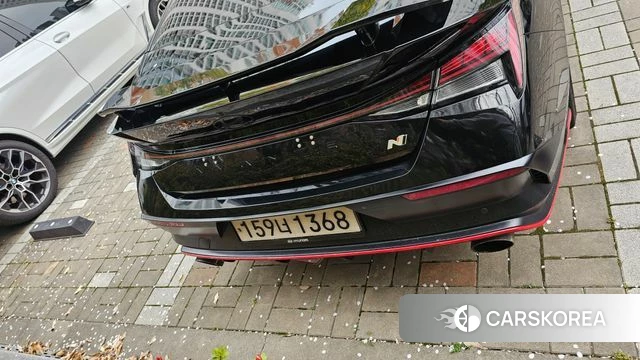 Hyundai The New Avante (CN7) 2023 Черный из Кореи, фото 2