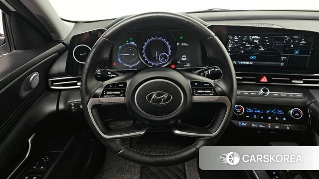 Hyundai Avante Hybrid (CN7) 2021 Белый из Кореи, фото 2