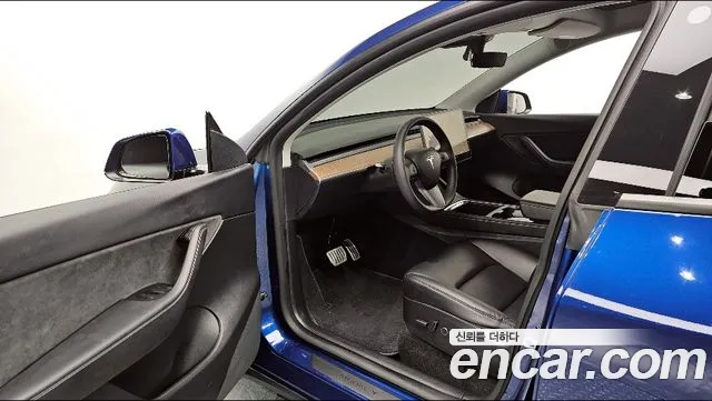 Tesla Model Y 2022 Синий из Кореи, фото 2