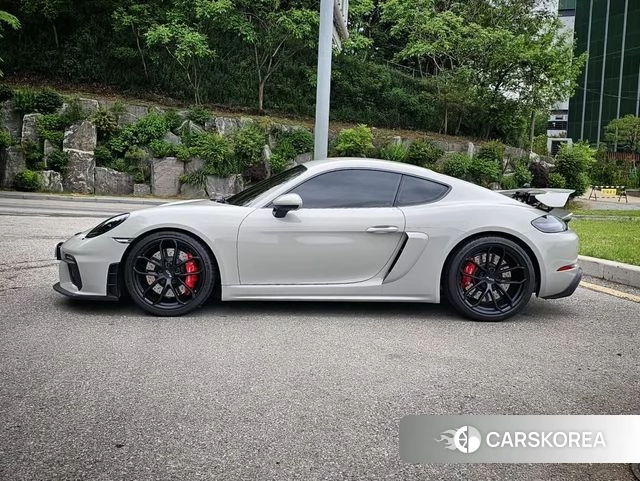 Porsche 718 Cayman 2023 Серебристо-серый из Кореи, фото 2