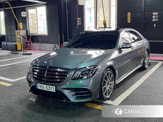 Mercedes-Benz S-Class W222 2018 Небесно-голубой из Кореи, фото 2