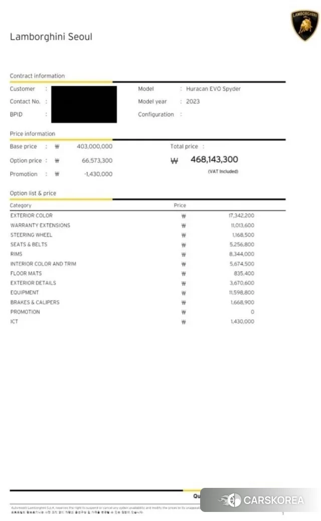 Lamborghini Huracan 2023 Красный из Кореи, фото 2