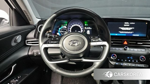 Hyundai Avante Hybrid (CN7) 2021 Белый из Кореи, фото 2