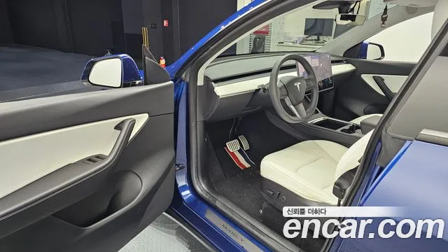 Tesla Model Y 2021 Синий из Кореи, фото 2