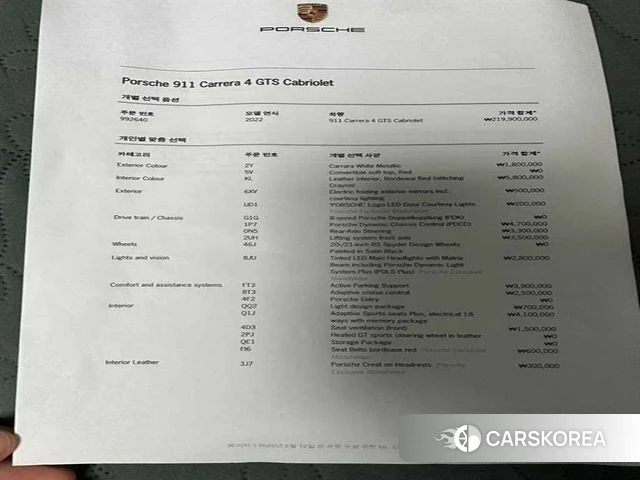 Porsche 911(992) 2022 Белый из Кореи, фото 2