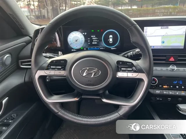 Hyundai Avante Hybrid (CN7) 2021 Белый из Кореи, фото 2