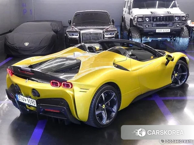 Ferrari SF90 Spider 2022 Желтый из Кореи, фото 2