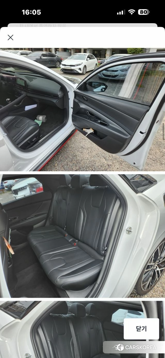 Hyundai Avante (CN7) 2021 Белый двухцветный из Кореи, фото 2