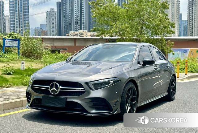 Mercedes-Benz Class A AMG 2023 Серебристо-серый из Китая, фото 2