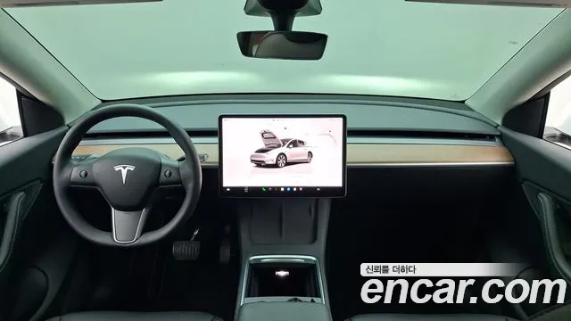 Tesla Model Y 2022 Белый из Кореи, фото 2