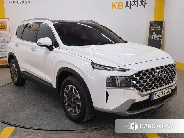 Hyundai The New Santa Fe 2021 Белый из Кореи, фото 2
