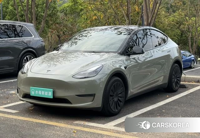 Tesla Model Y 2022 Зеленый из Китая, фото 2