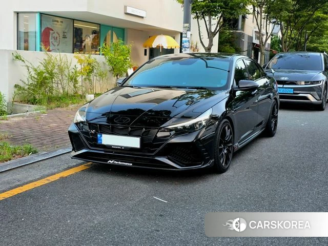 Hyundai Avante (CN7) 2023 Черный из Кореи, фото 2