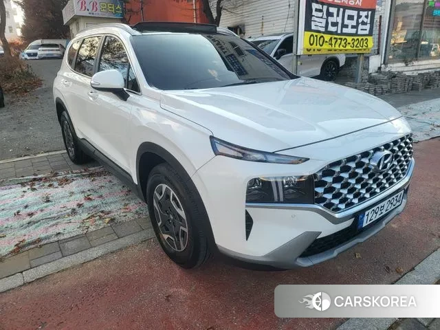 Hyundai The New Santa Fe 2021 Белый из Кореи, фото 2