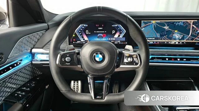 BMW 7 Series (G70) 2023 Черный из Кореи, фото 3