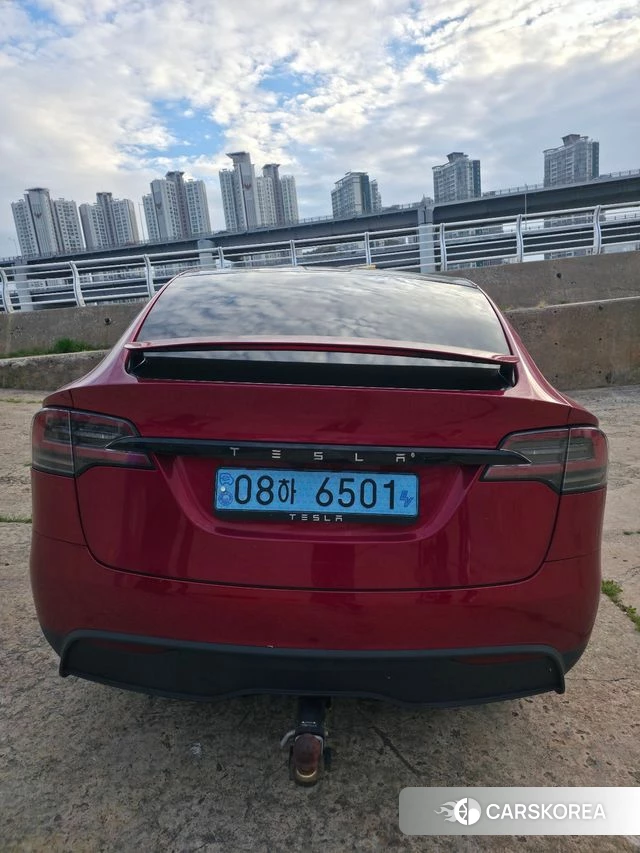 Tesla Model X 2023 Красный из Кореи, фото 3