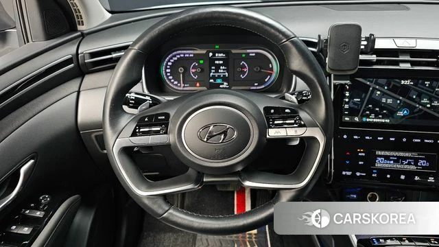 Hyundai Tucson Hybrid (NX4) 2021 Белый из Кореи, фото 3