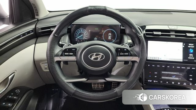 Hyundai Tucson Hybrid (NX4) 2021 Белый из Кореи, фото 3