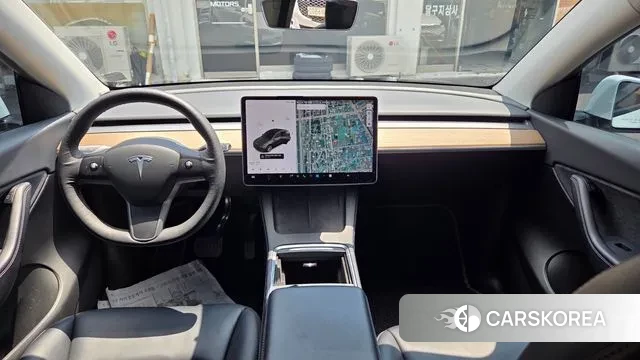 Tesla Model Y 2021 Белый из Кореи, фото 3