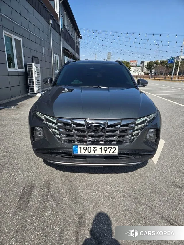 Hyundai Tucson Hybrid (NX4) 2022 Темно-зеленый из Кореи, фото 3