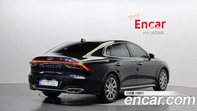 Hyundai The New Grandeur IG Hybrid 2021 Синий из Кореи, фото 3
