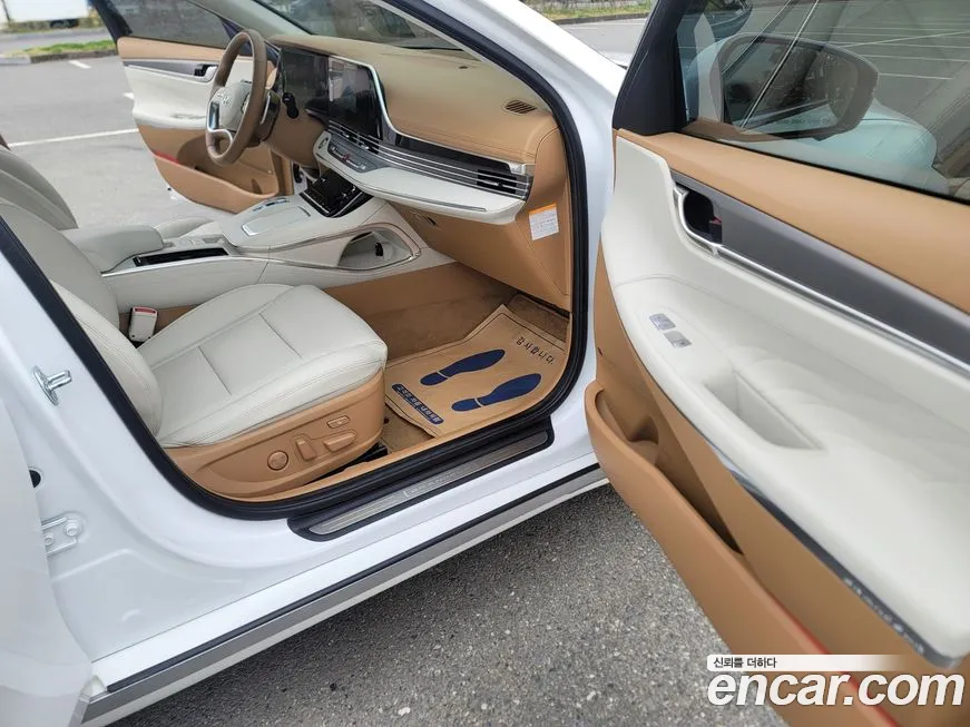 Hyundai The New Grandeur IG Hybrid 2021 Белый из Кореи, фото 3