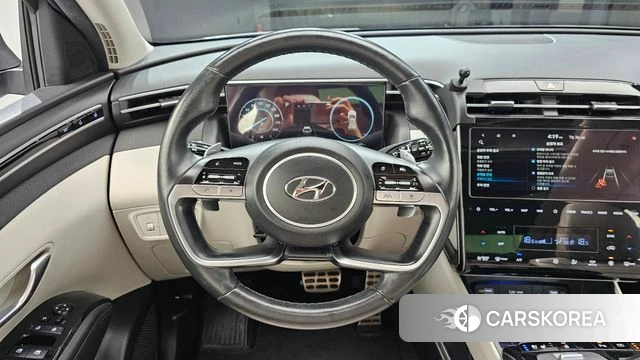 Hyundai Tucson Hybrid (NX4) 2021 Серебристо-серый из Кореи, фото 3