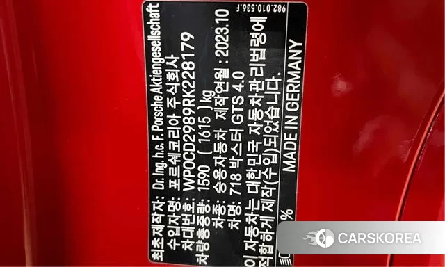 Porsche 718 Boxster 2024 Красный из Кореи, фото 3