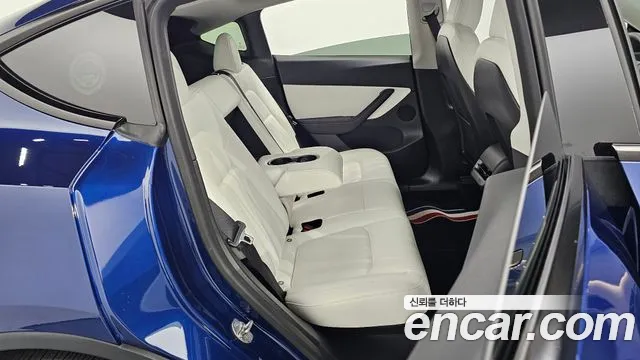 Tesla Model Y 2021 Синий из Кореи, фото 3