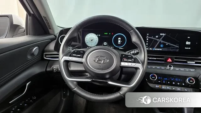 Hyundai Avante Hybrid (CN7) 2021 Белый из Кореи, фото 3