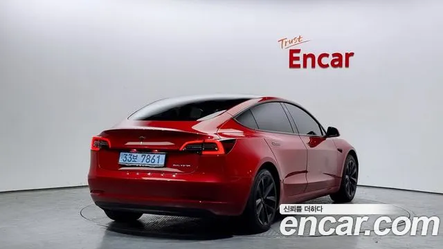 Tesla Model 3 2021 Красный из Кореи, фото 3