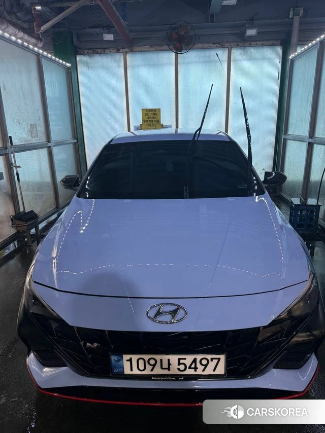 Hyundai Avante (CN7) 2022 Светло-серебряный цвет из Кореи, фото 3